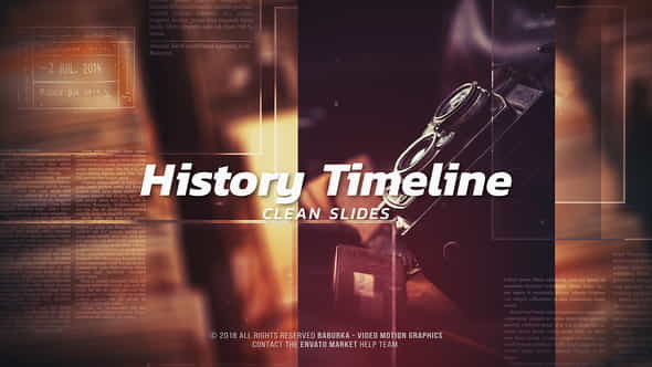 History Timeline - Clean Slides - VideoHive 22775922