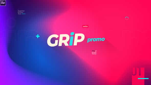 Grip Modern Gradinet Typography Opener - VideoHive 26004104