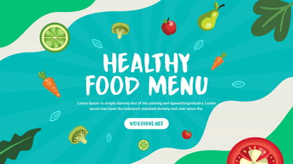 Healthy Food Promo - VideoHive 37647385