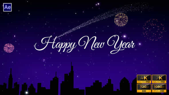 New Year Galaxy Opener New Year Greetings - VideoHive 42461962