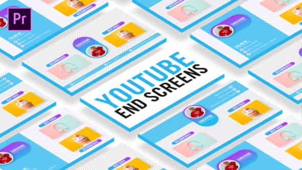 Clean Youtube End Screens - VideoHive 35436293