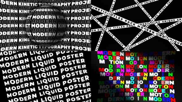 Modern Typography - VideoHive 48215443