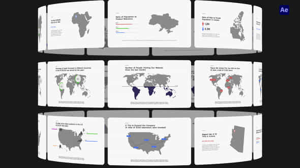 Infographics World Map - VideoHive 50280926