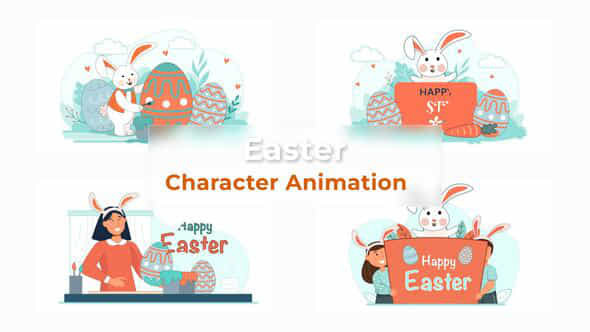 Easter Character Animation - VideoHive 37070049