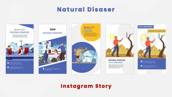 Natural Disaster Instagram Story - VideoHive 44420286