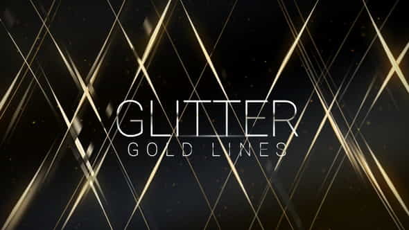 Glitter Gold Lines | Award - VideoHive 26401475