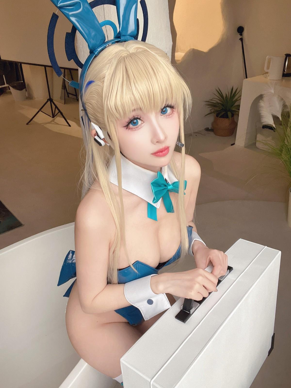 Cosplay Rioko凉凉子 碧蓝档案 TOKI兔兔(38)