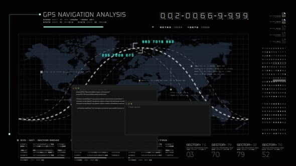 Futuristic Global Satellite GPS Communication - VideoHive 32805895