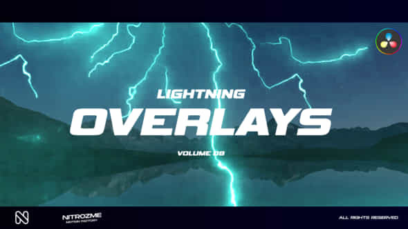 Lightning Overlays Vol 08 For Davinci Resolve - VideoHive 50457058