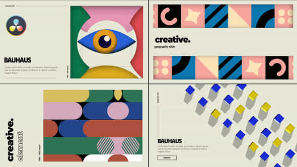 Bauhaus Typography Pack - VideoHive 43756692