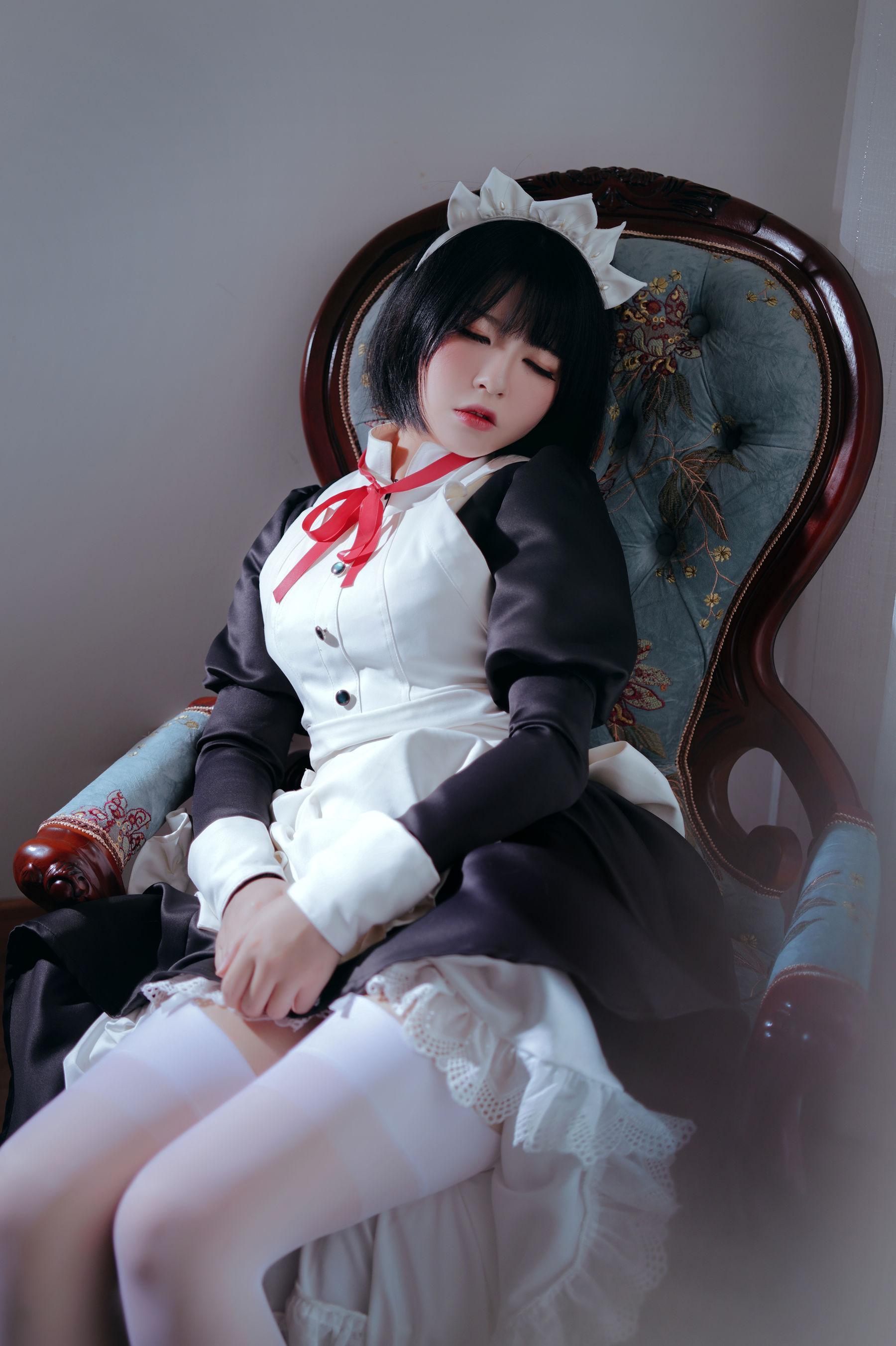 [美女Coser] 半半子 《 嫌パン メイド》 写真集(7)