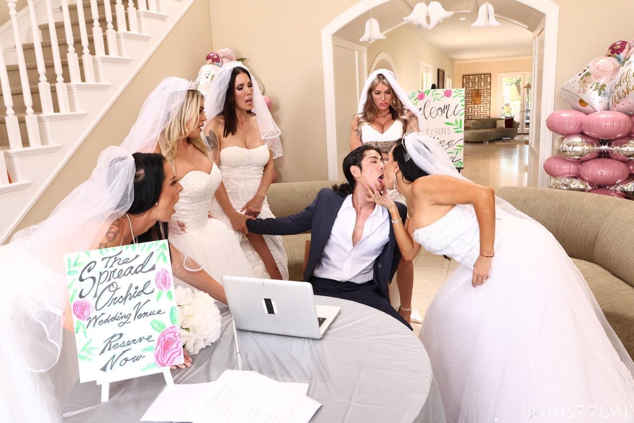 Sexy bride Shay Sights & her co-wives have wild groupsex on their wedding day(10)