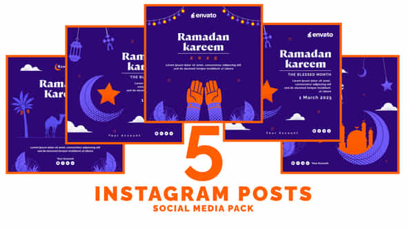 Ramadan Post Pack - VideoHive 56903094
