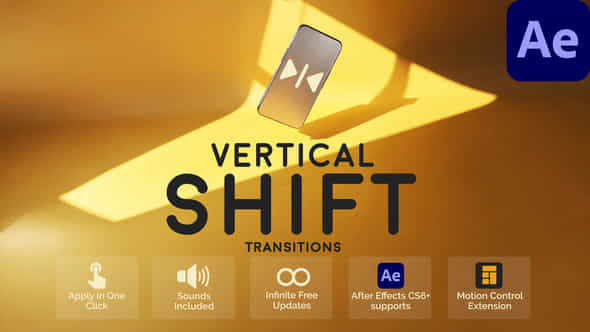 Vertical Shift Transitions For After Effects - VideoHive 57732920