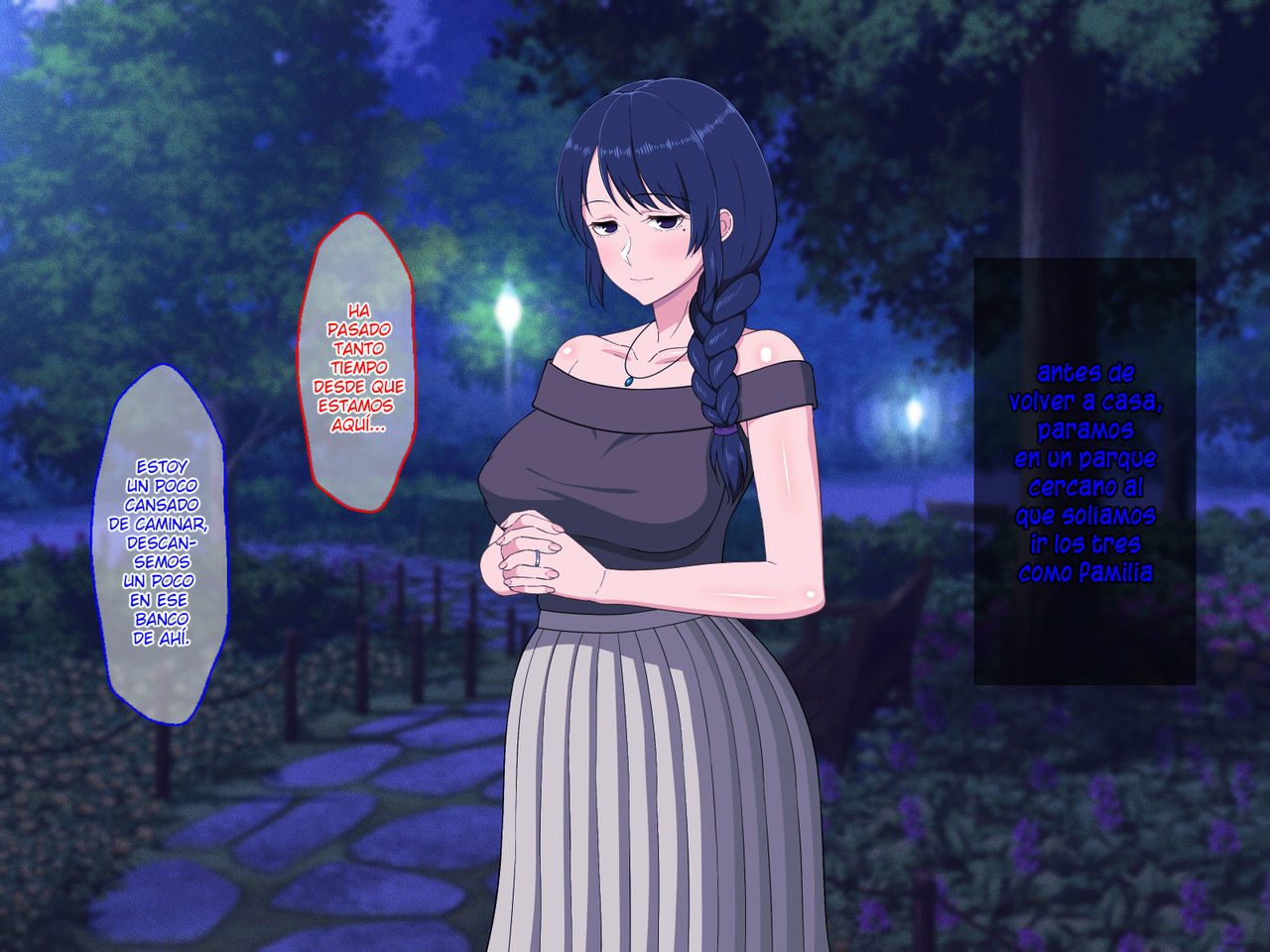[Haruharutei] Sabishigari Bijin Haha wa Musuko to no Aiyoku Sex ni Oboreru [Spanish]