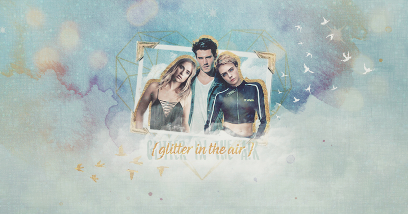 glitter in the air