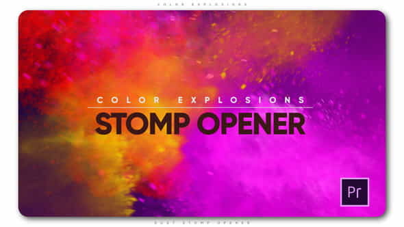 Color Explosions Stomp Opener - VideoHive 22277861