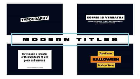 Modern Titles - VideoHive 48694076