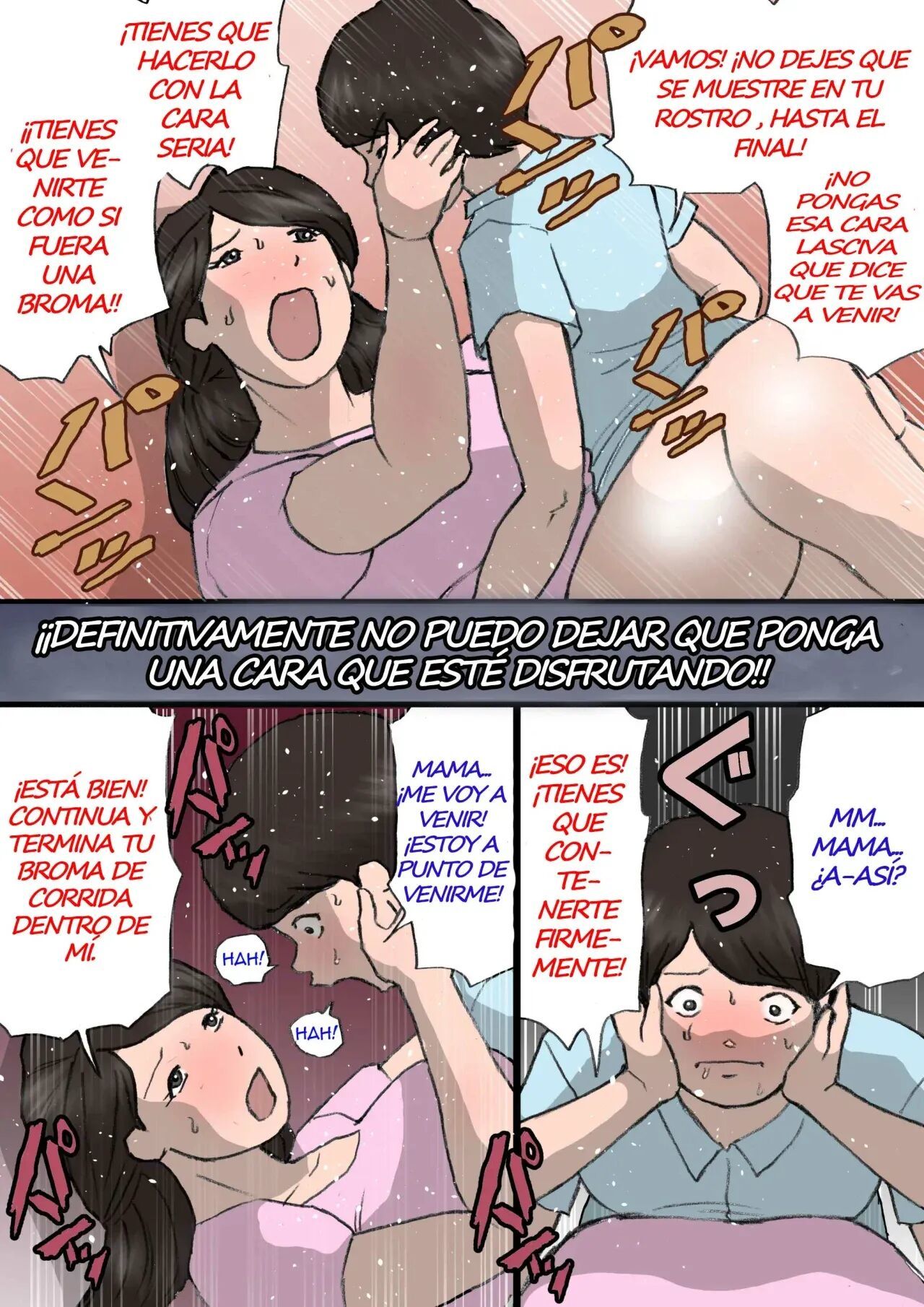 [Shiki Hanana] Okaa-san wa Itazura Musuko o Okorenai [Spanish] [Xavit0_0]