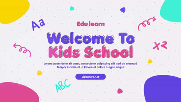Kids Education Promo - VideoHive 38321986