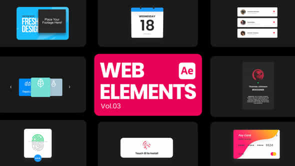 Web Elements 03 For After Effects - VideoHive 50277720