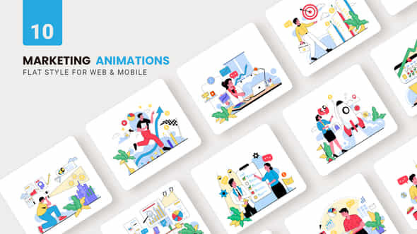 Marketing Animations Flat Concept - VideoHive 40150097