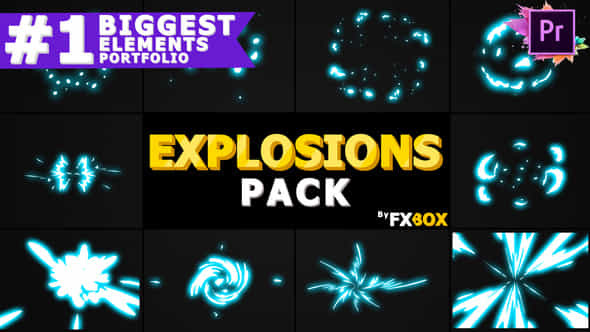 2D Explosion Elements - VideoHive 25579585