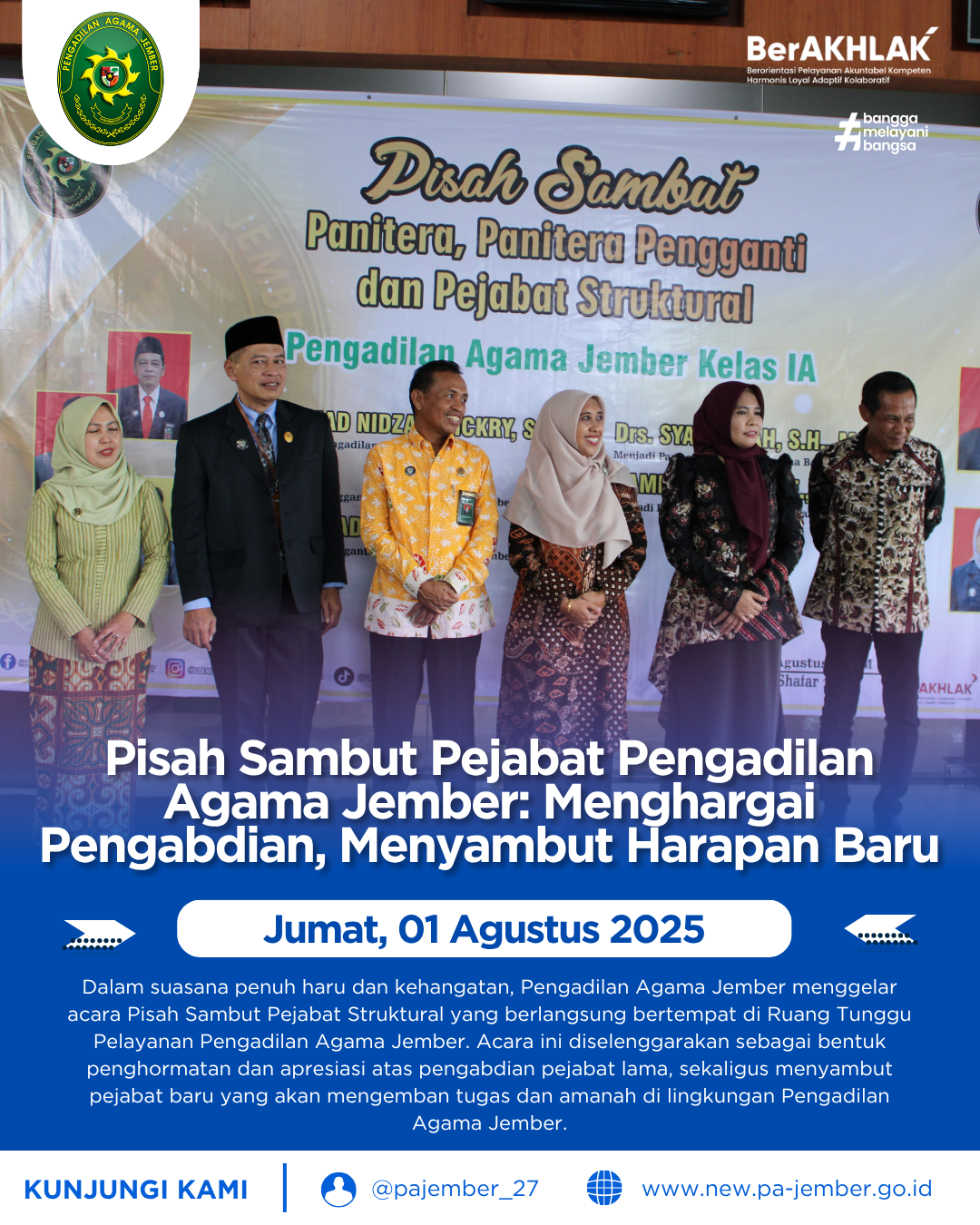 Pisah Sambut Pejabat Pengadilan Agama Jember