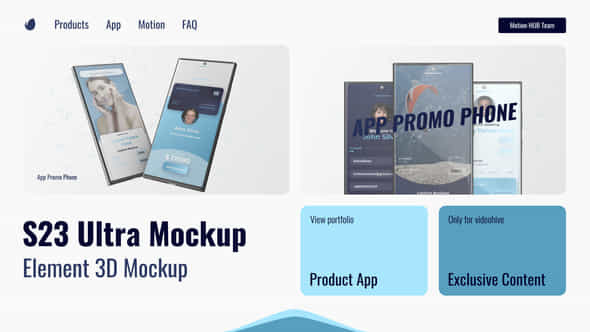 Smartphone 3D Mockup App Promo - VideoHive 49174228
