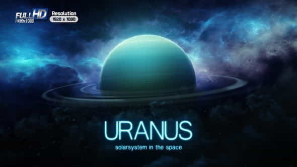 Uranus In Space - VideoHive 32336627