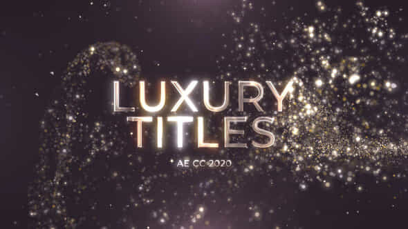 Gold Particles Titles - VideoHive 43755751