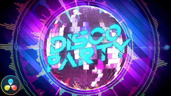 Disco Party Opener - DaVinci - VideoHive 34324443