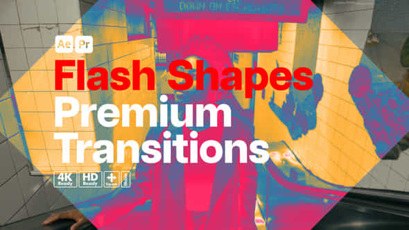 Premium Transitions Flash Shapes - VideoHive 55835715
