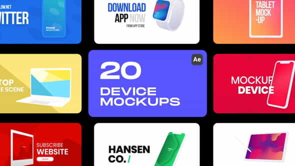 Device Mockups - VideoHive 33121365