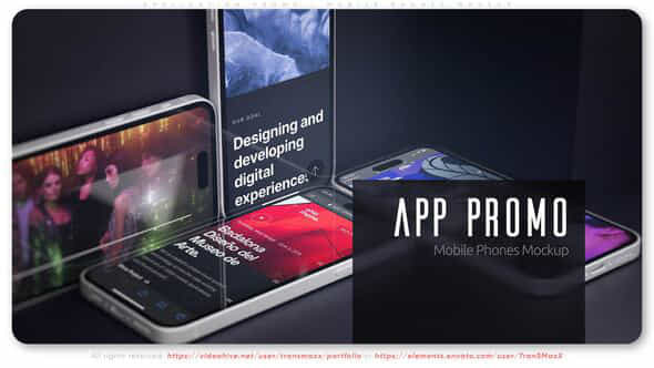 Application Promo Mobile Phones Mockup - VideoHive 50751006