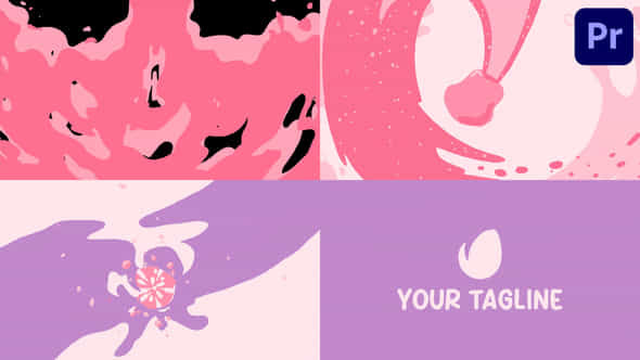 Cartoon Liquid Logo - VideoHive 47834940