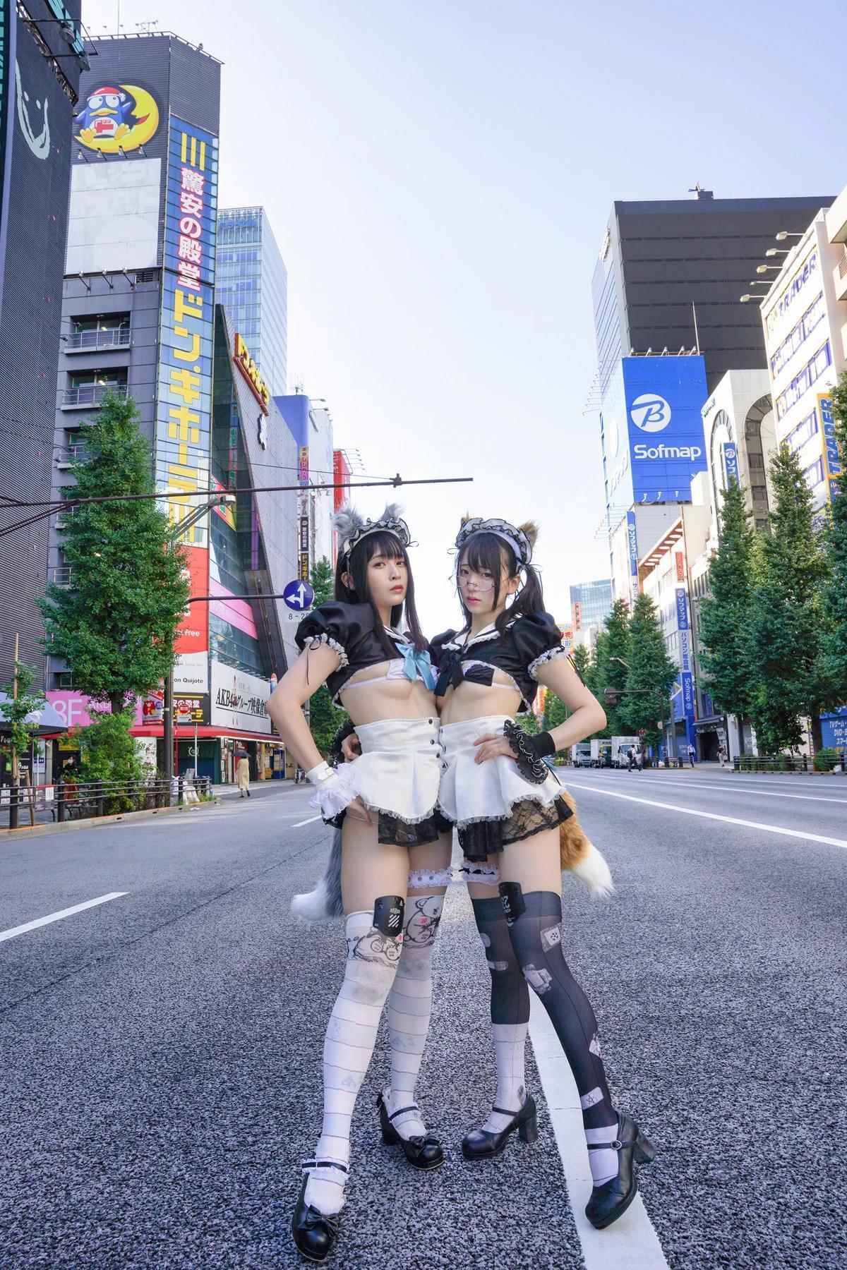 Sui Utatane うたたね翠, Mizuna Shione 水那しおね, 写真集 「野生のメイドがあらわれた！」 Set.02(20)