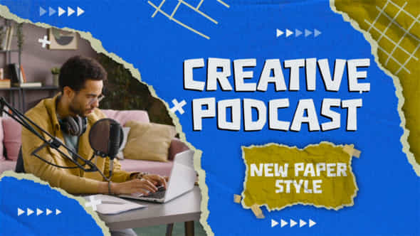 Paper Opener Podcast Opener - VideoHive 56537600