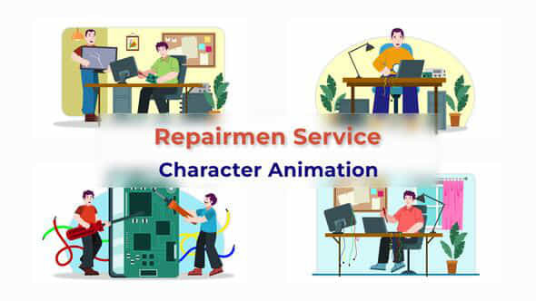 Repair Service Explainer - VideoHive 38196248