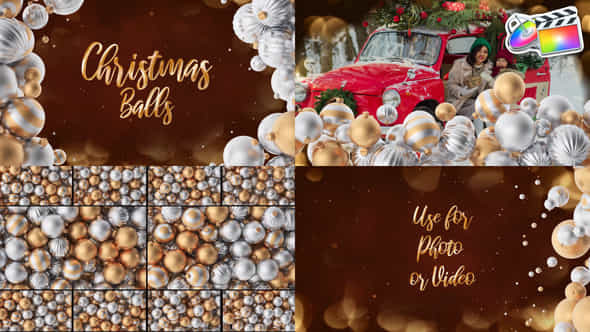 Christmas Balls Opener And Transitions For Fcpx - VideoHive 48683648