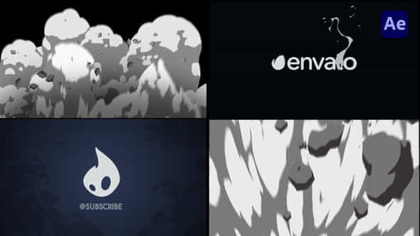 2D Cartoon Explosion - VideoHive 46472531