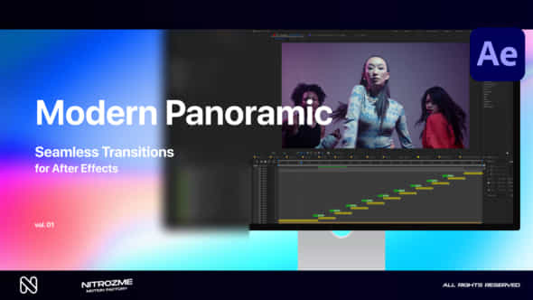 Modern Panoramic Transitions Vol 01 - VideoHive 49968293