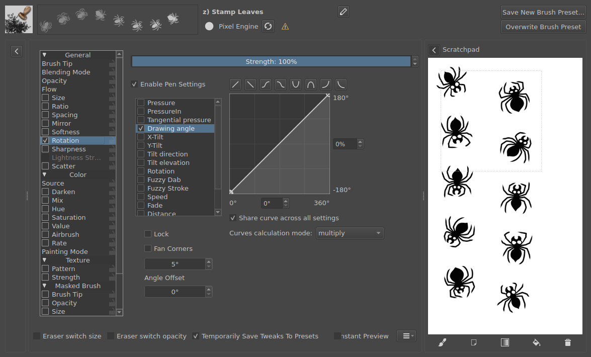 animated brush rotation