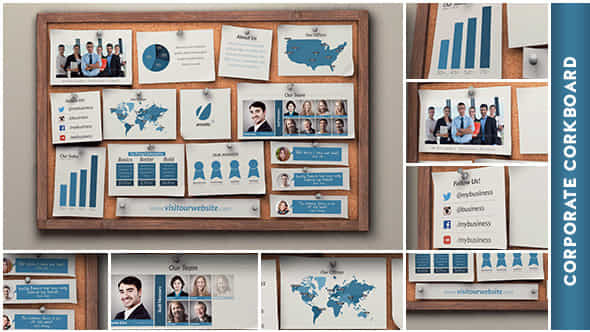 Corporate Corkboard Presentation - VideoHive 8198187