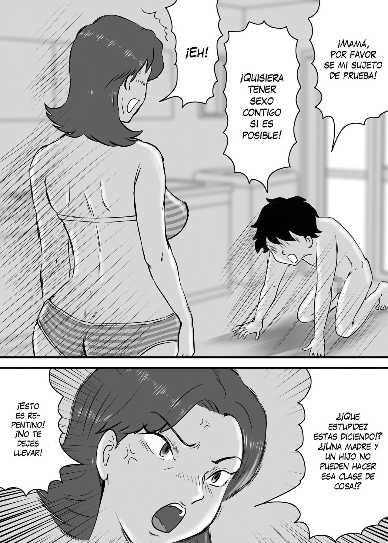 [Momoziri Hustle Dou] Okaa-san to Tanshou Musuko [Spanish] (