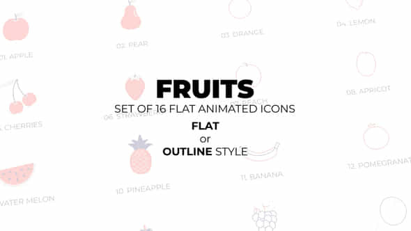 Fruits - Set - VideoHive 46871334