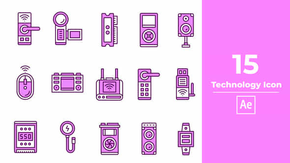 Technology Icon - VideoHive 46011837