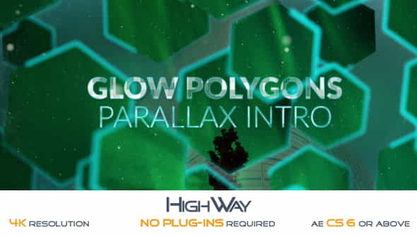 Glow Polygons Parallax Intro - VideoHive 19582790