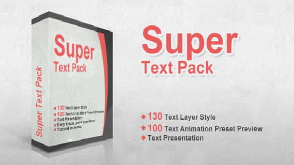 Super Text Pack - VideoHive 6810110