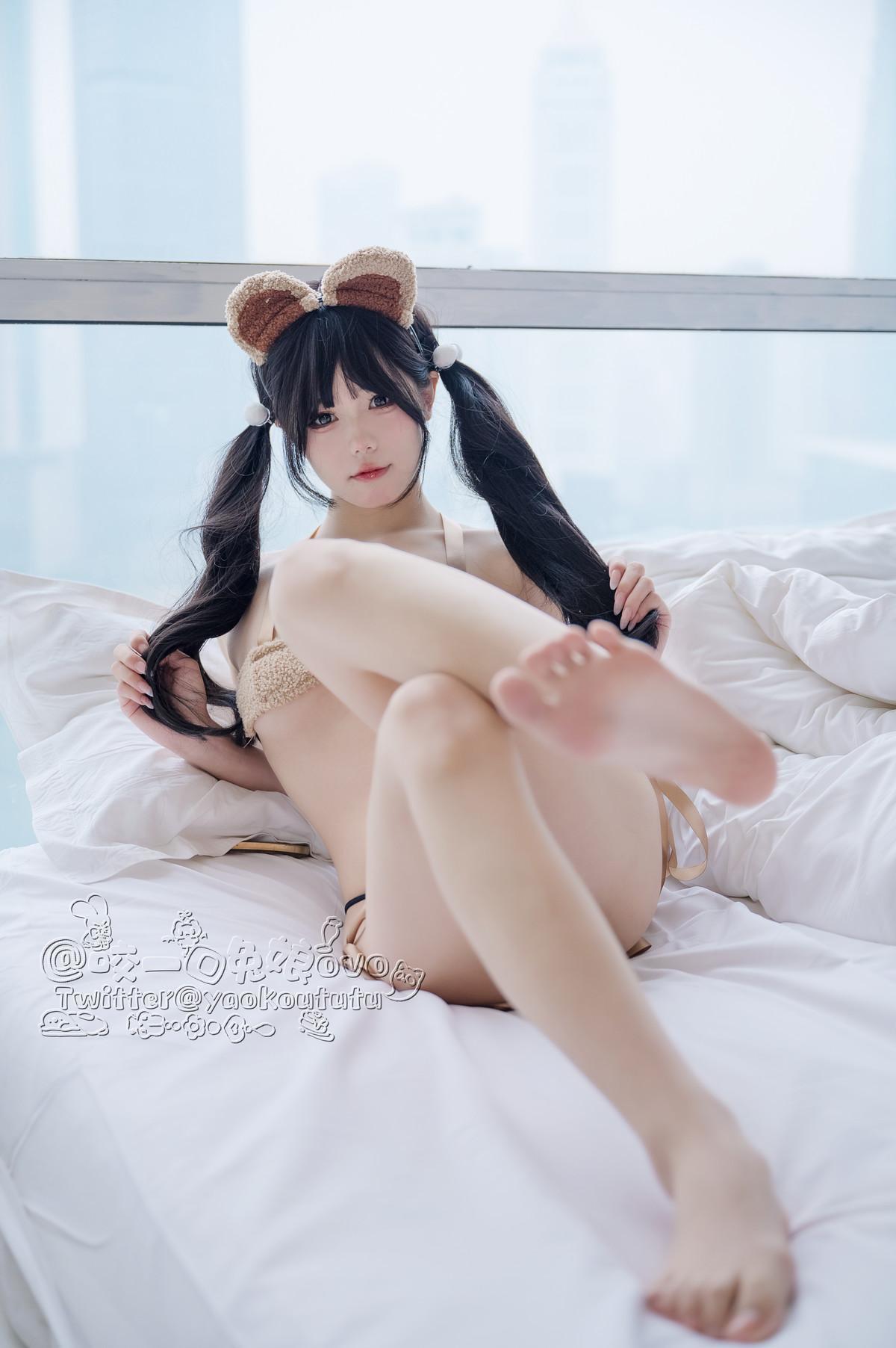 Cosplay 黏黏团子兔 小熊睡衣(19)